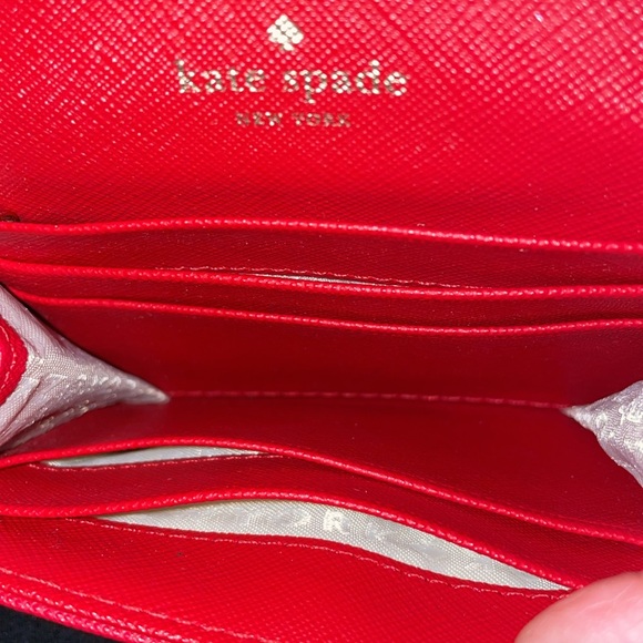 KATE SPADE New York red Wallet w/ Keychain - Picture 5 of 5